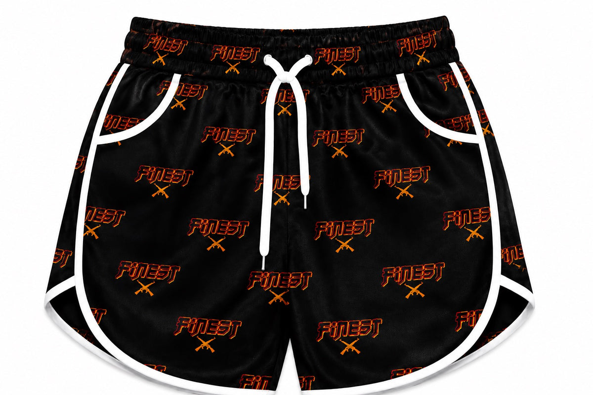 Crossfire Runner Shorts - black/blaze